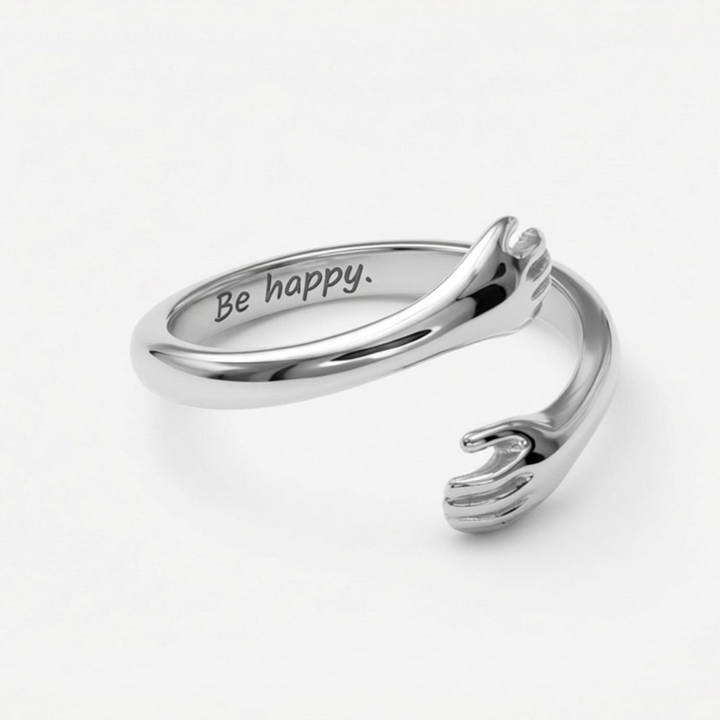 The Hug Ring Engraved
