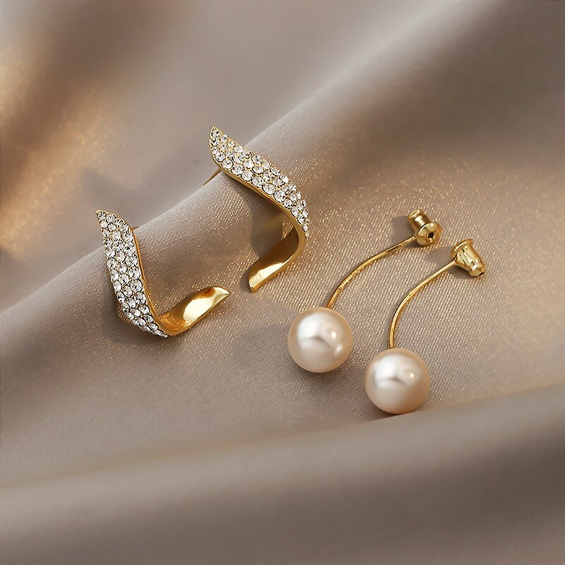 Drop Long Pearl Earrings