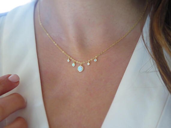 Opal S925 necklace