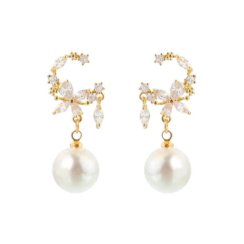 Pearl Flower Earrings