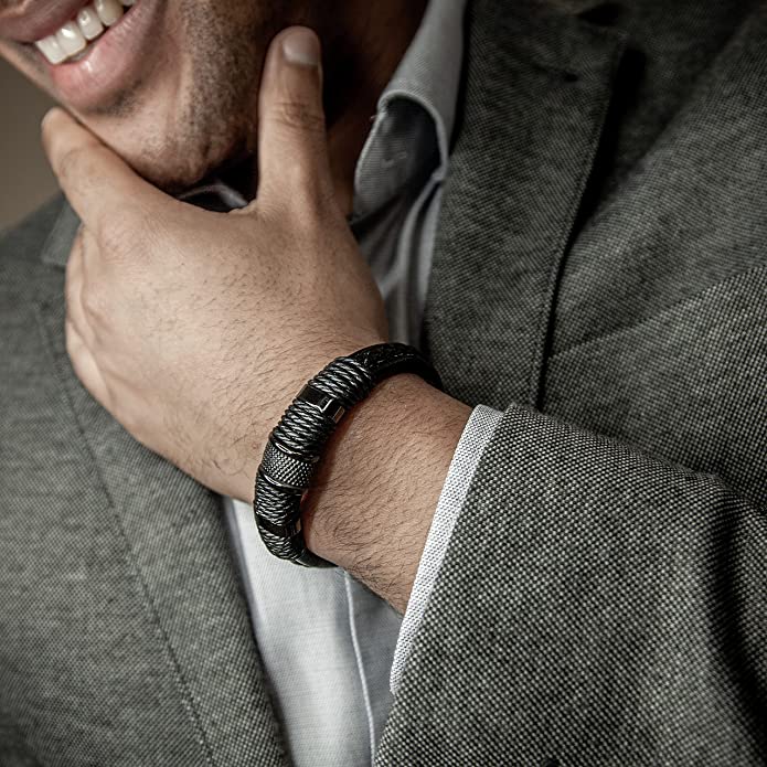 Son-Beautiful Chapters Woven Leather Style Bracelet