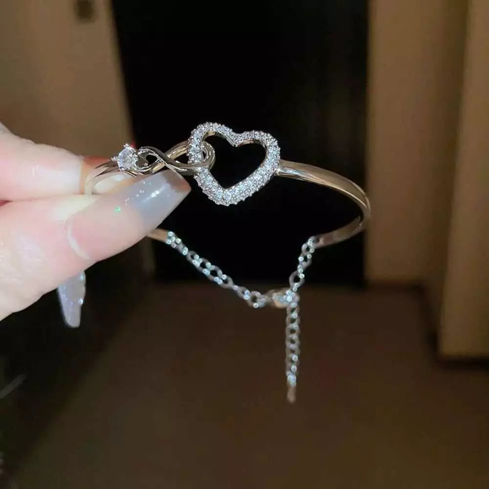 Granddaughter Love & Light - Infinity Heart Bracelet