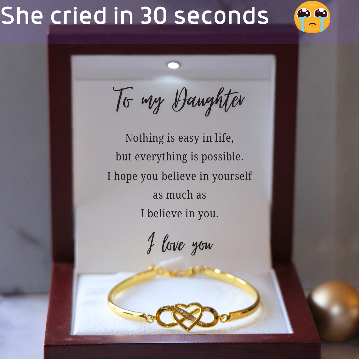 To my Daughter - Infinity Bracelet