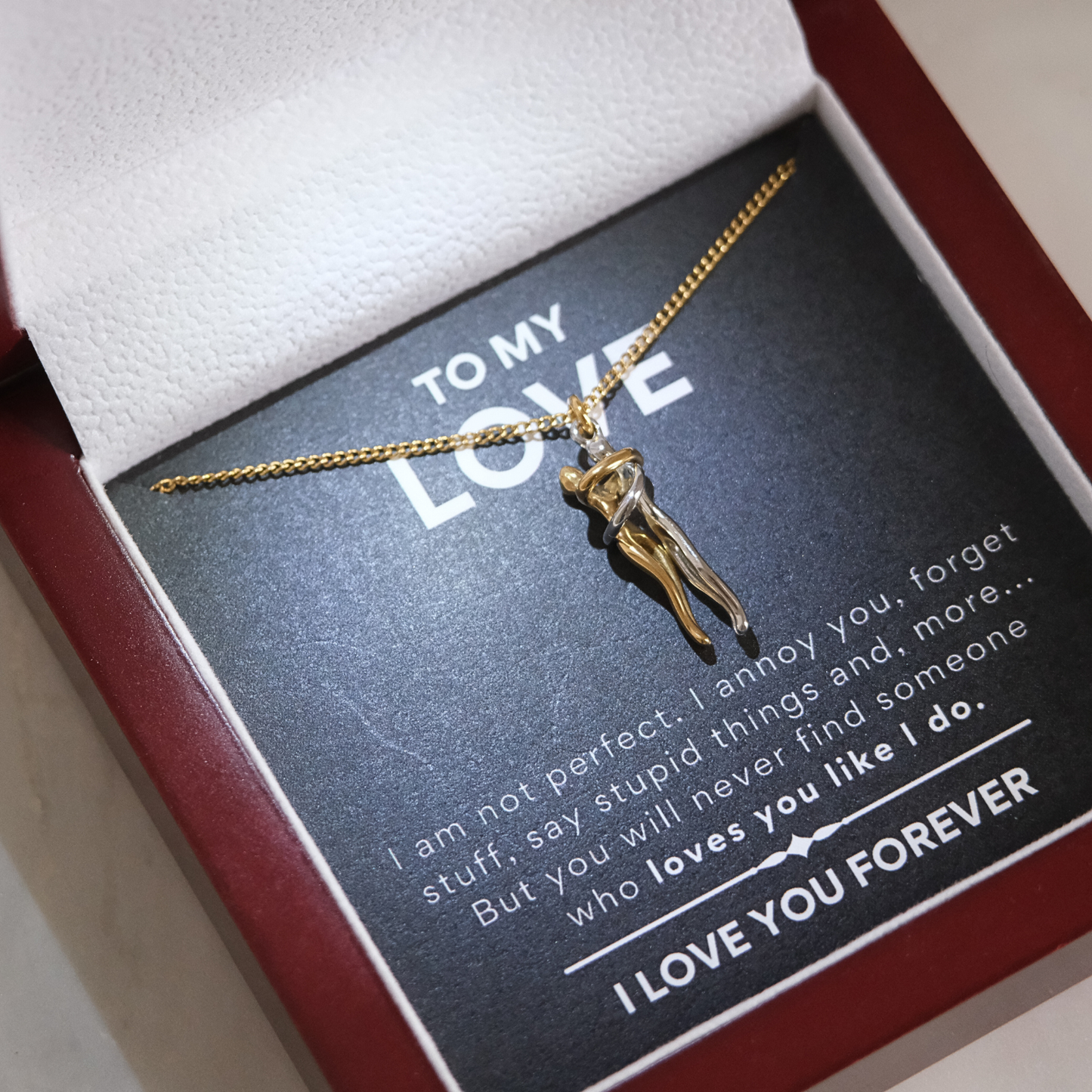 Hug Necklace To My Love