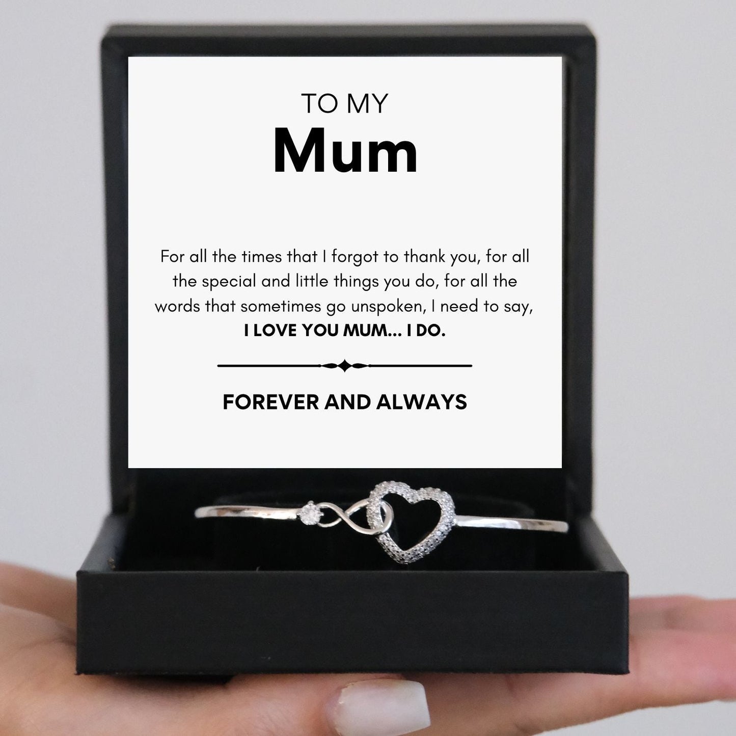 To my Mum - Infinity Love Bracelet