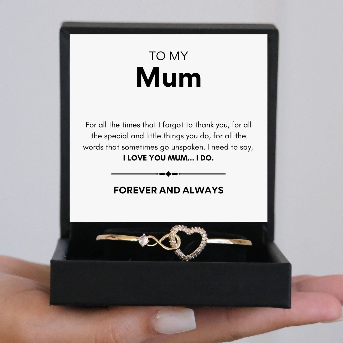 To my Mum - Infinity Love Bracelet