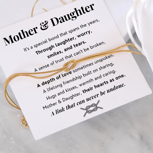 Mother & Daughter Bracelet  - Love Knot Bracelet -  Mother's Day gift