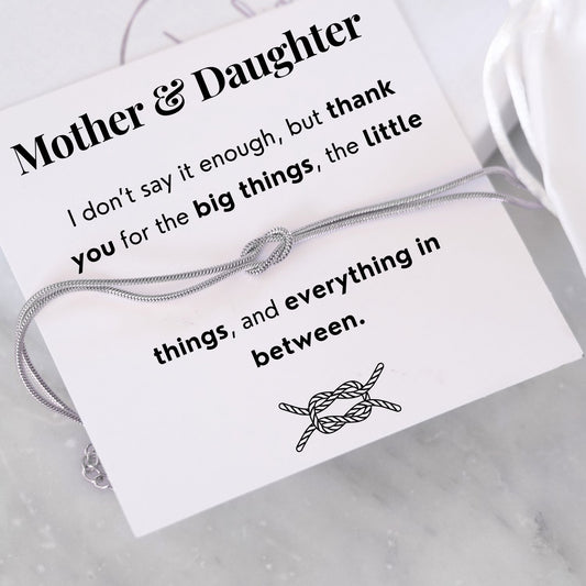 To my Mum Bracelet  - Love Knot Bracelet -  Mother's Day gift
