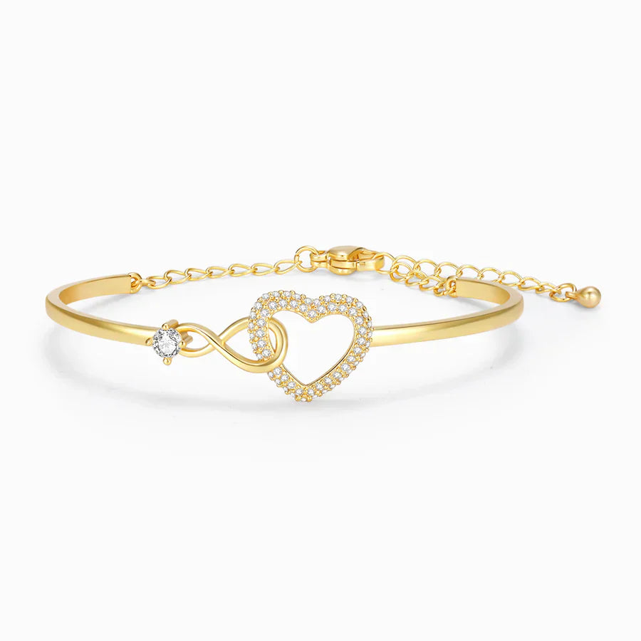 Granddaughter Love & Light - Infinity Heart Bracelet