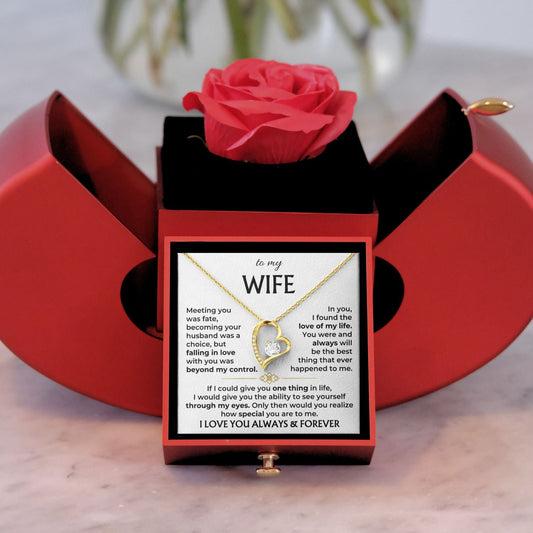 Forever Rose - Forever Love Necklace - To My Wife