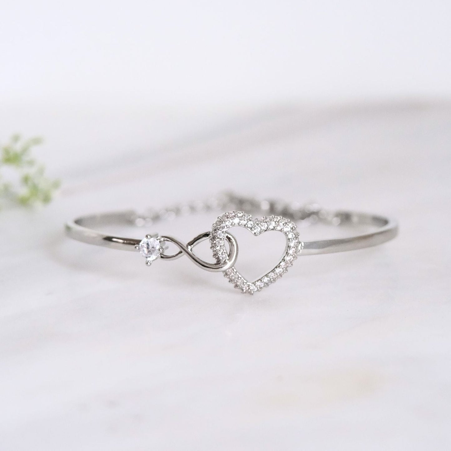 Granddaughter Love & Light - Infinity Heart Bracelet