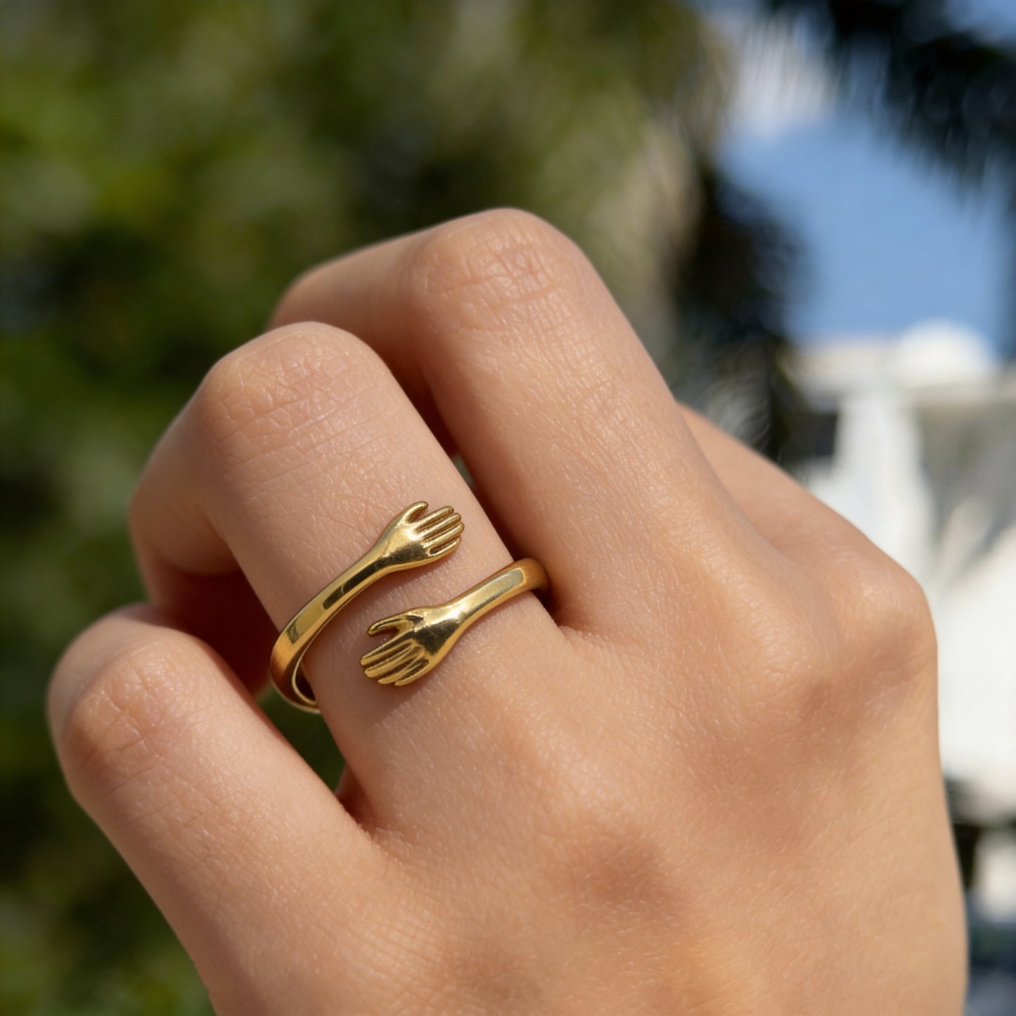 Hug Ring – Engraved “Hug to Mum”