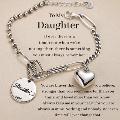 smile bracelet to my daughter