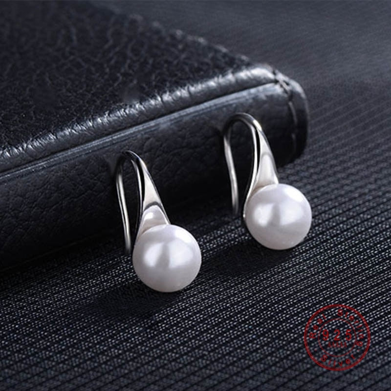 Minimalist Pearl Earrings