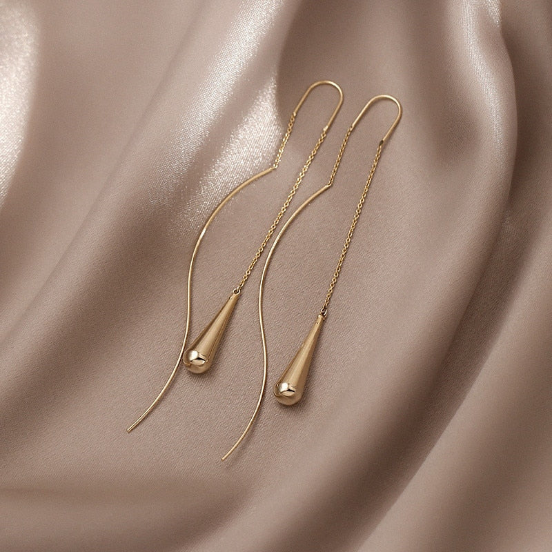 Gold Drop Earrings