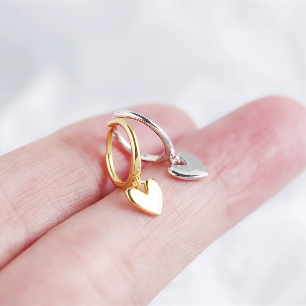 Hearty Hoop Earrings