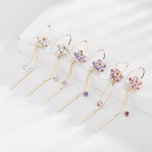 Crystal Flower Earrings