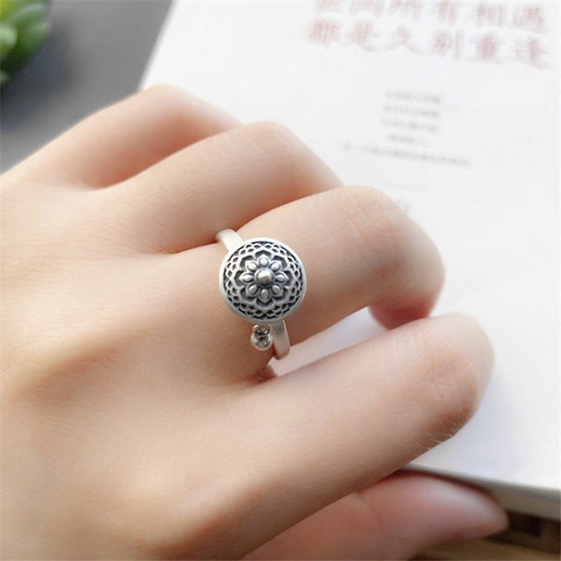 Tibetan Lotus Mandala Lucky Ring - 1+1 FREE