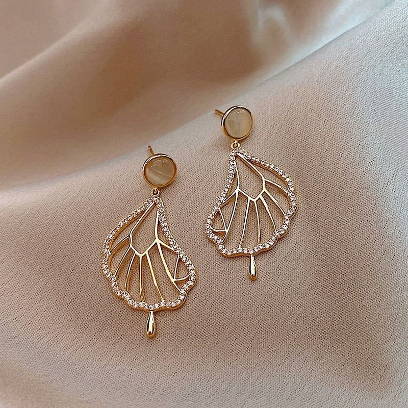 Abstract Leaves Earrings