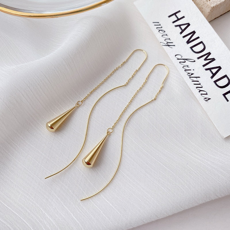 Gold Drop Earrings