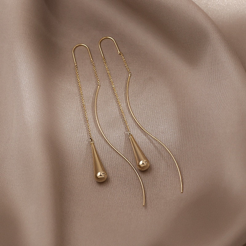 Gold Drop Earrings