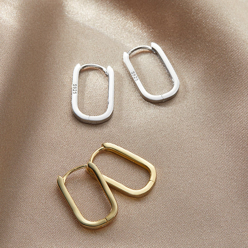 mini hoop earrings silver and gold