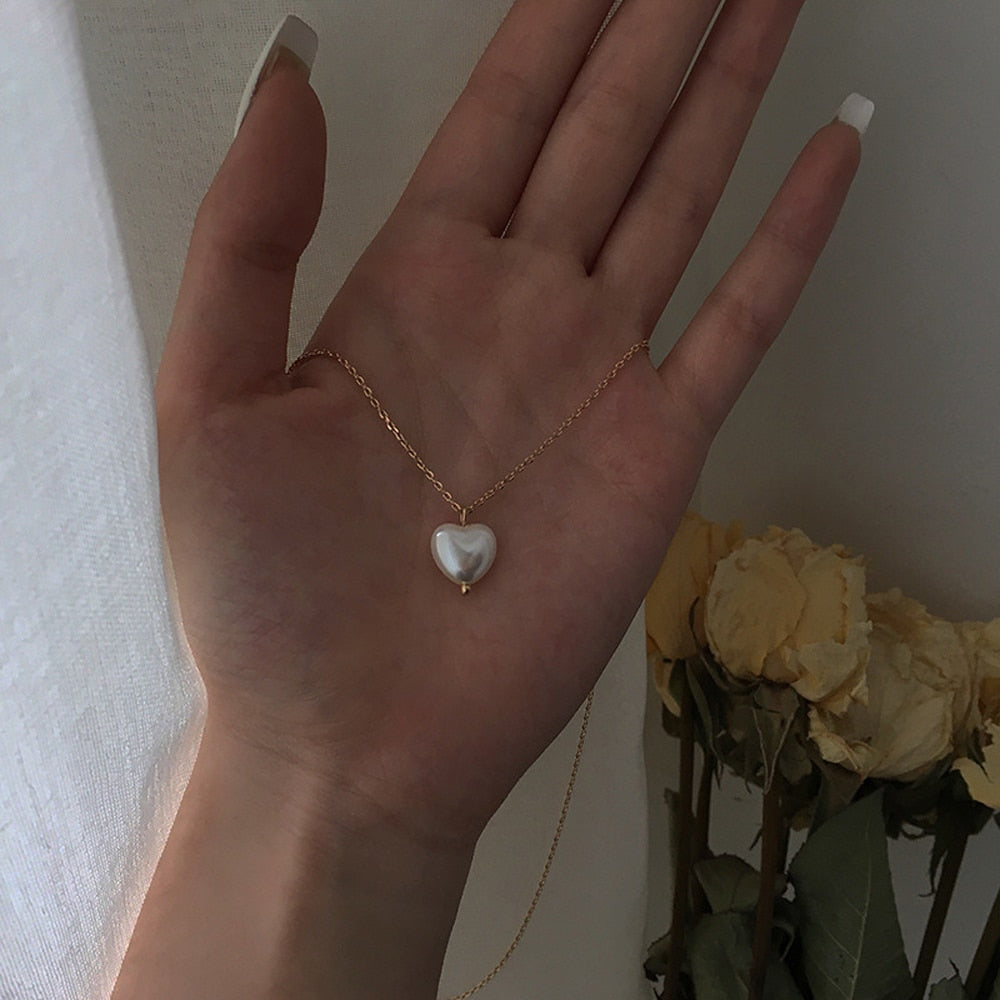 Pearl Heart Necklace