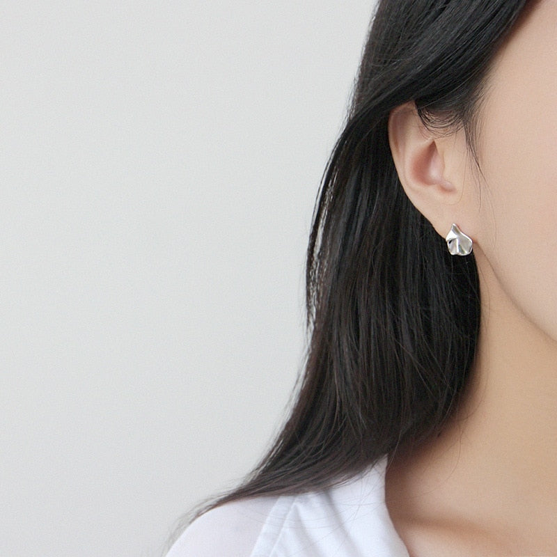 Irregular Leaf Earrings