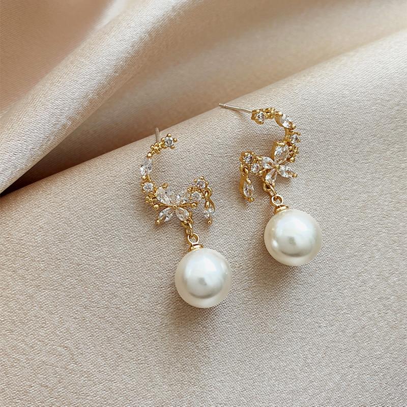 Pearl Flower Earrings