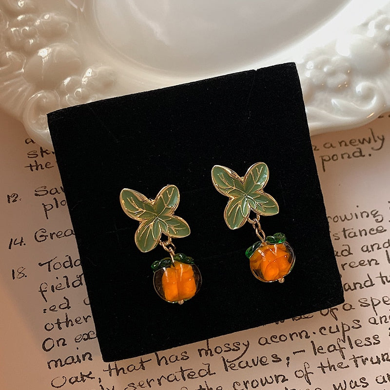 Sweet Orange Earrings