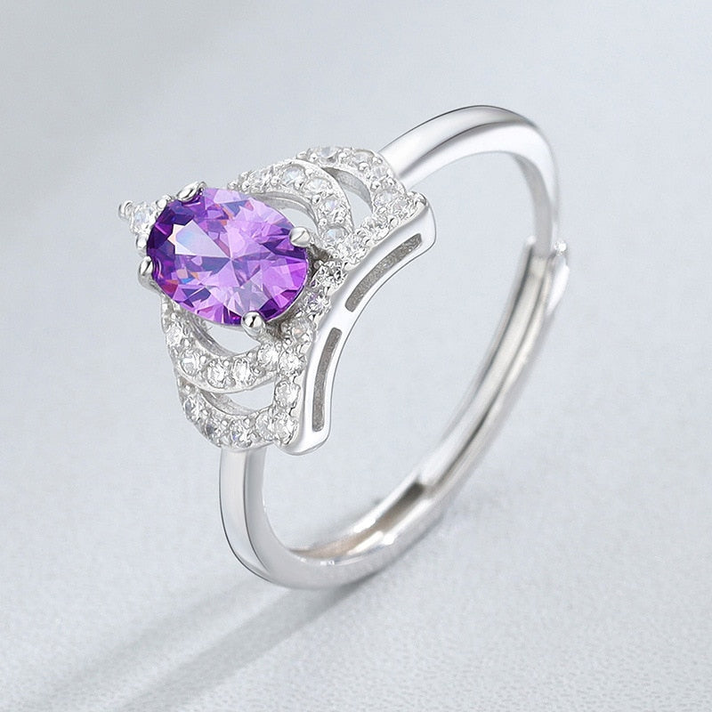 Purple Zircon Ring