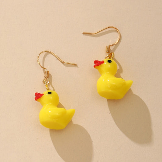 Cute Duck Stud Earrings