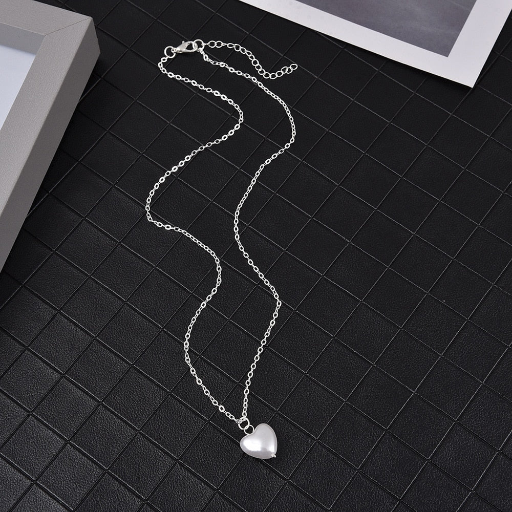 Pearl Heart Necklace