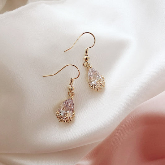 Water Drop Crystal Earrings