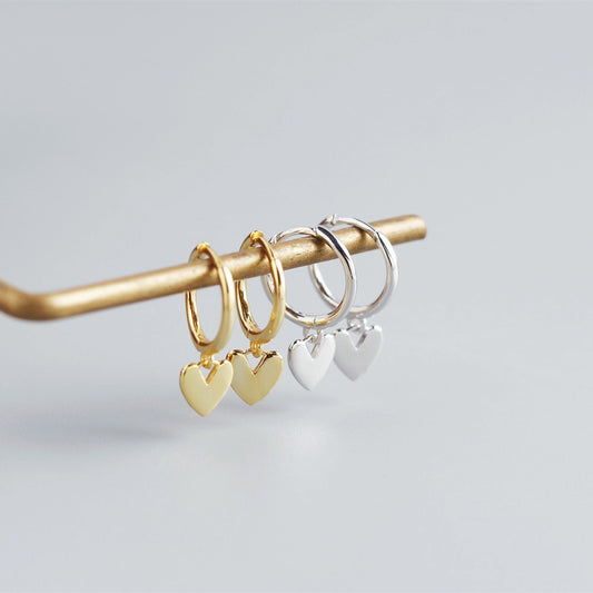 Hearty Hoop Earrings