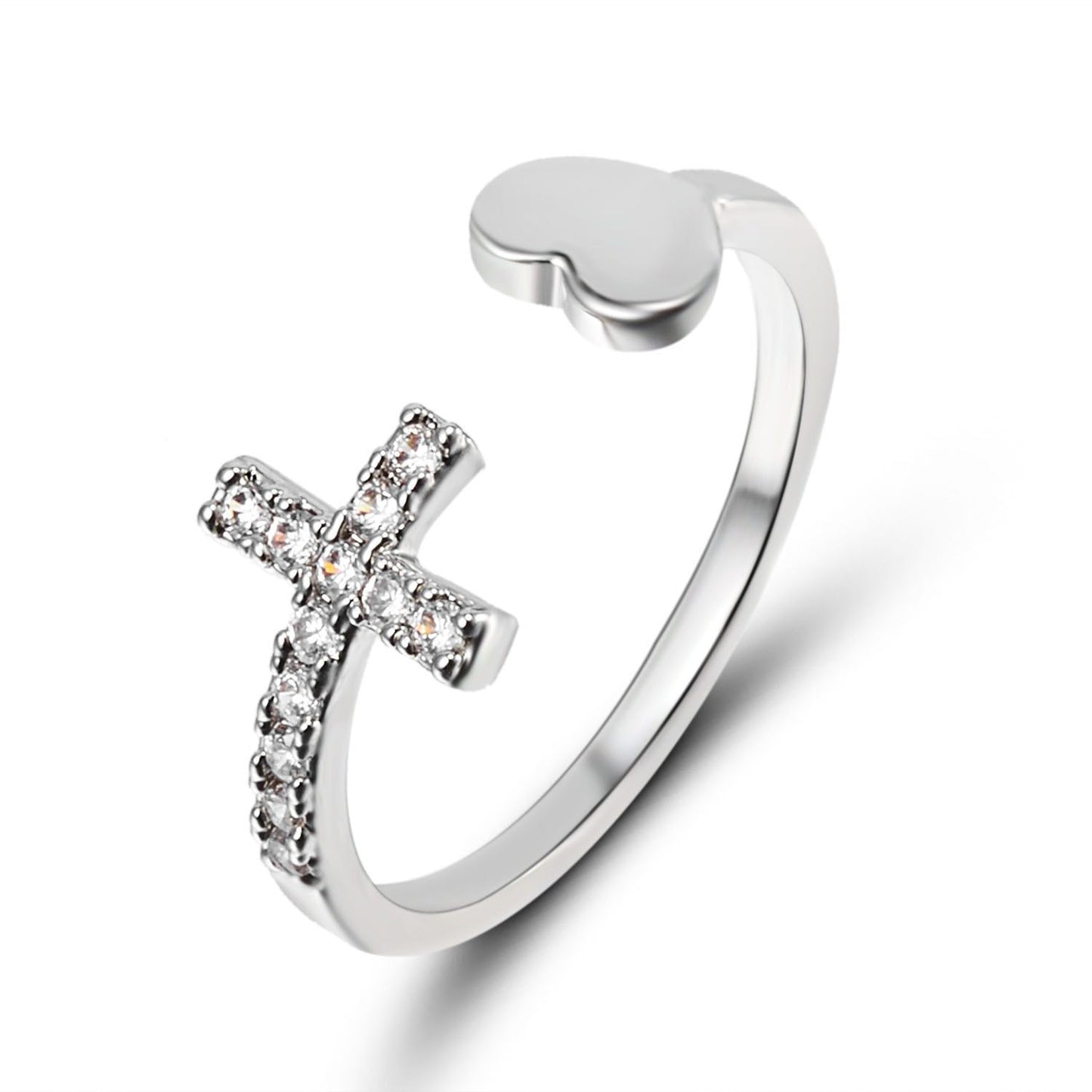 TO MY DAUGHTER PRAY THROUGH IT CROSS & HEART RING