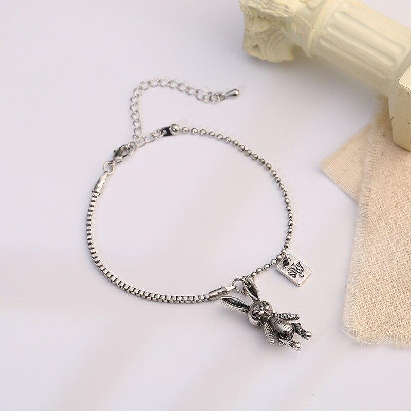 Vintage Rabbit Charm Bracelet