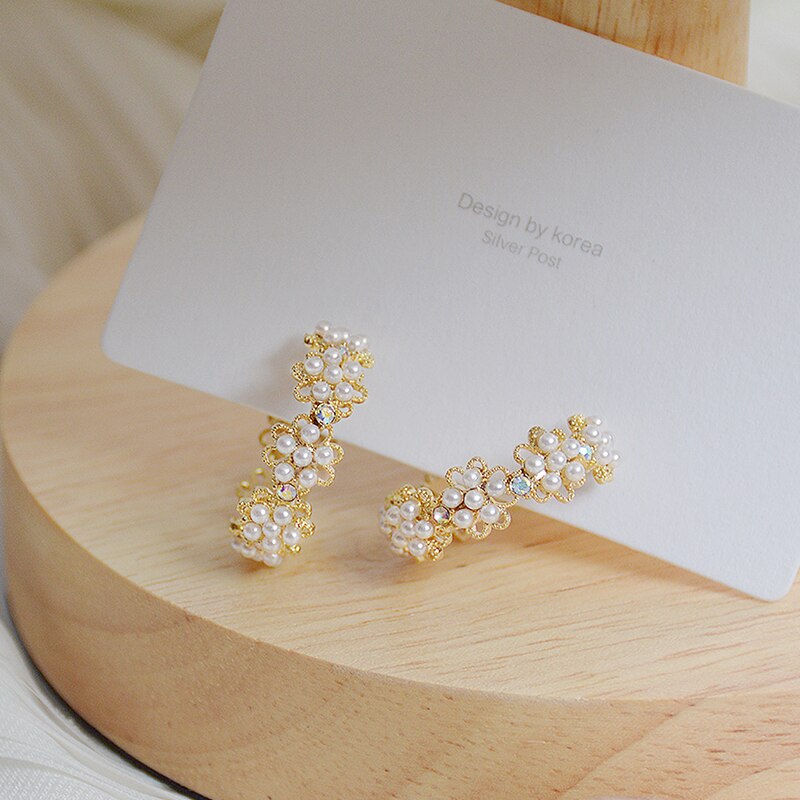 Lace Pearl Earrings set