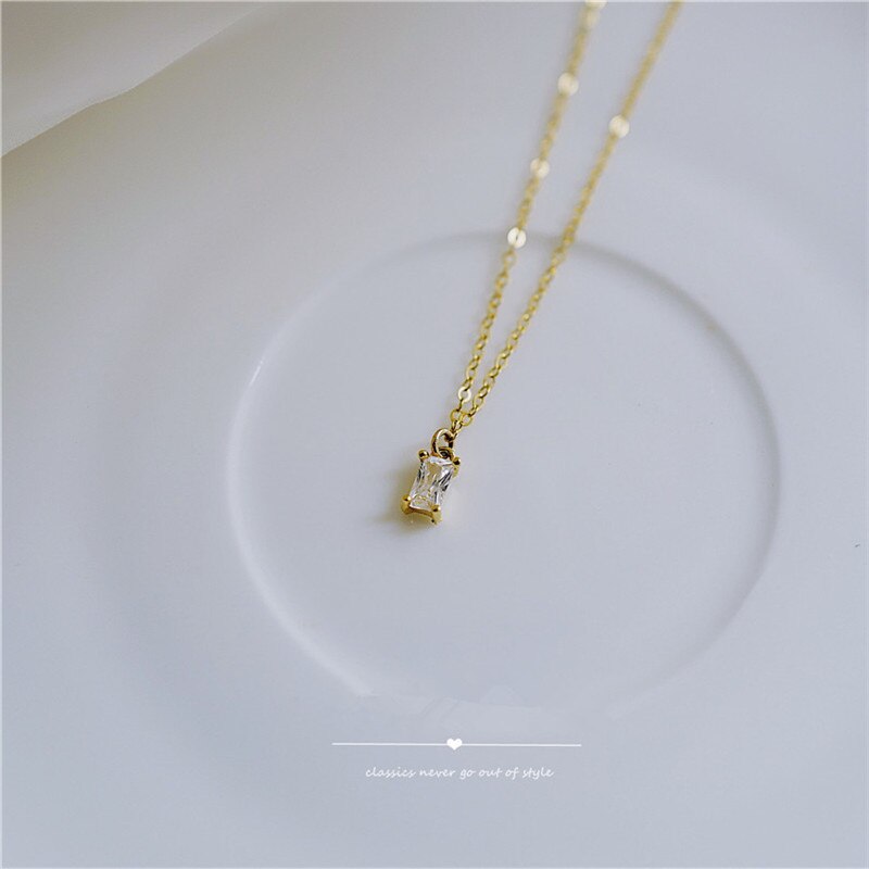 Minimalistic Necklace S925 Gold Plated 14K