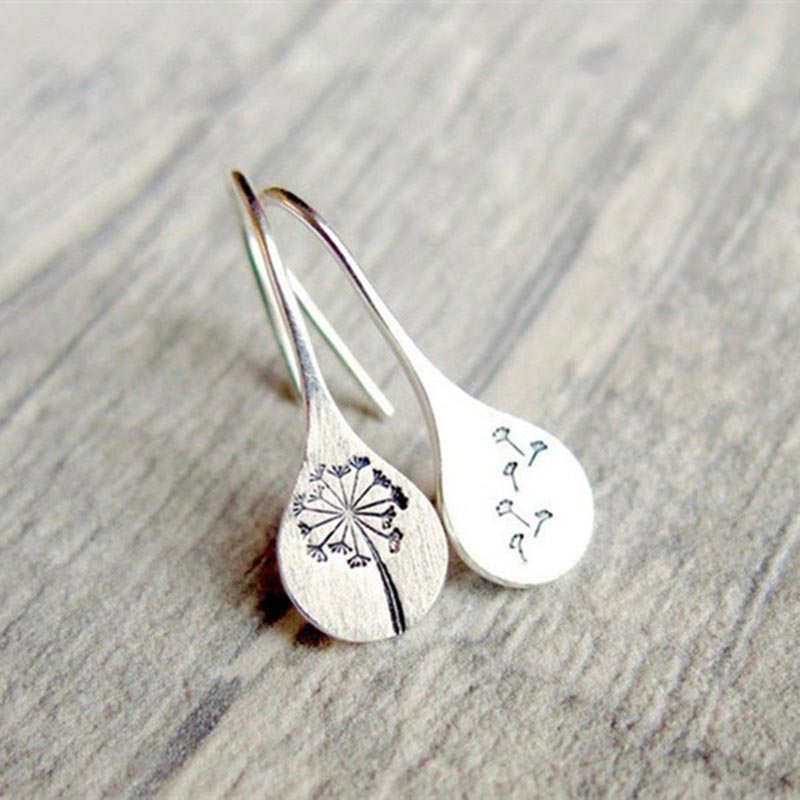 Dandelion earrings 'Make a wish'