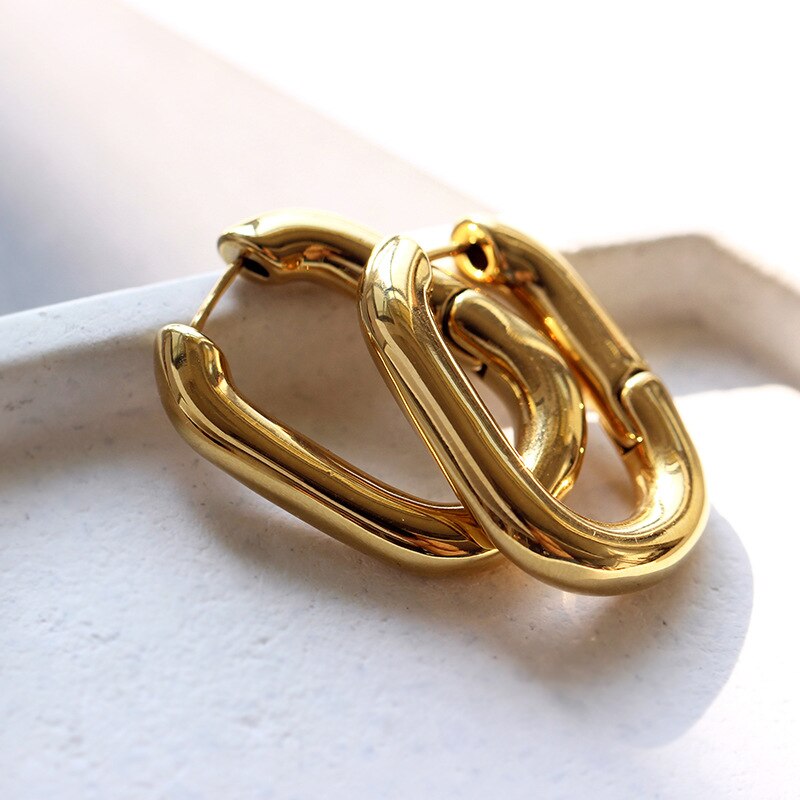 O-shaped Hoop Earrings