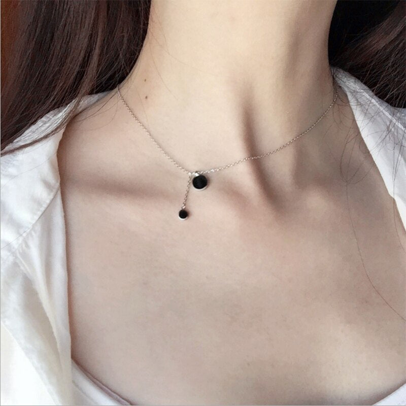 Black Stone Necklace