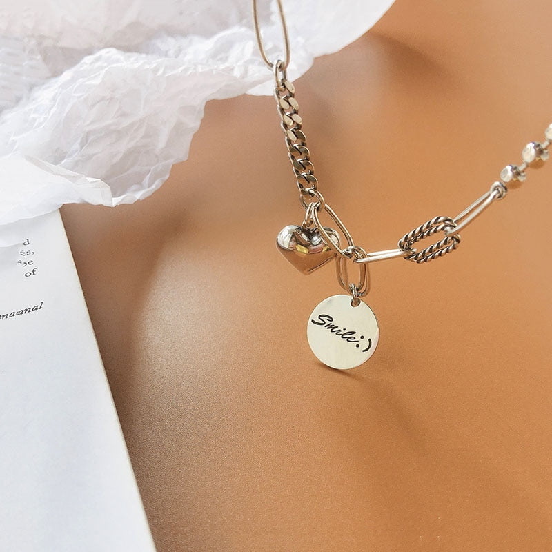 Granddaughter Love & Light - Smile and Heart Charm Bracelet