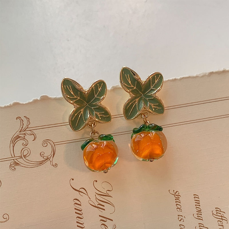 Sweet Orange Earrings