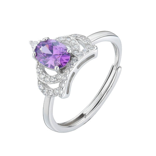 Purple Zircon Ring