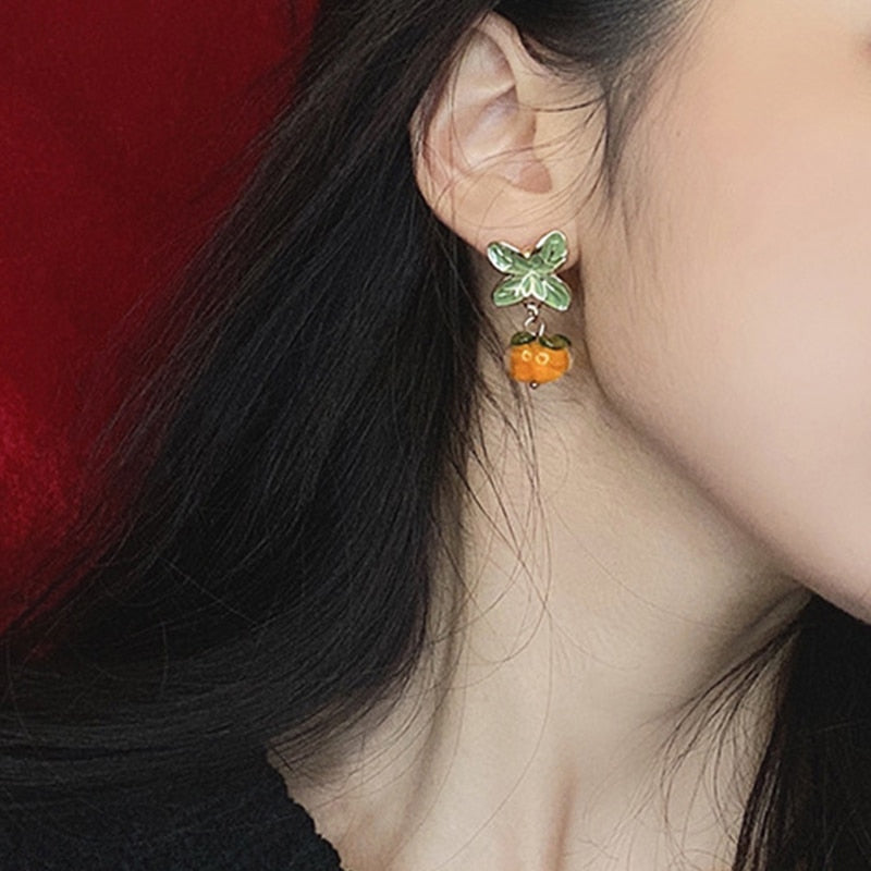 Sweet Orange Earrings