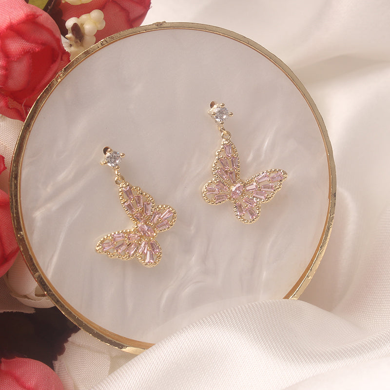 Silver Butterfly Earrings