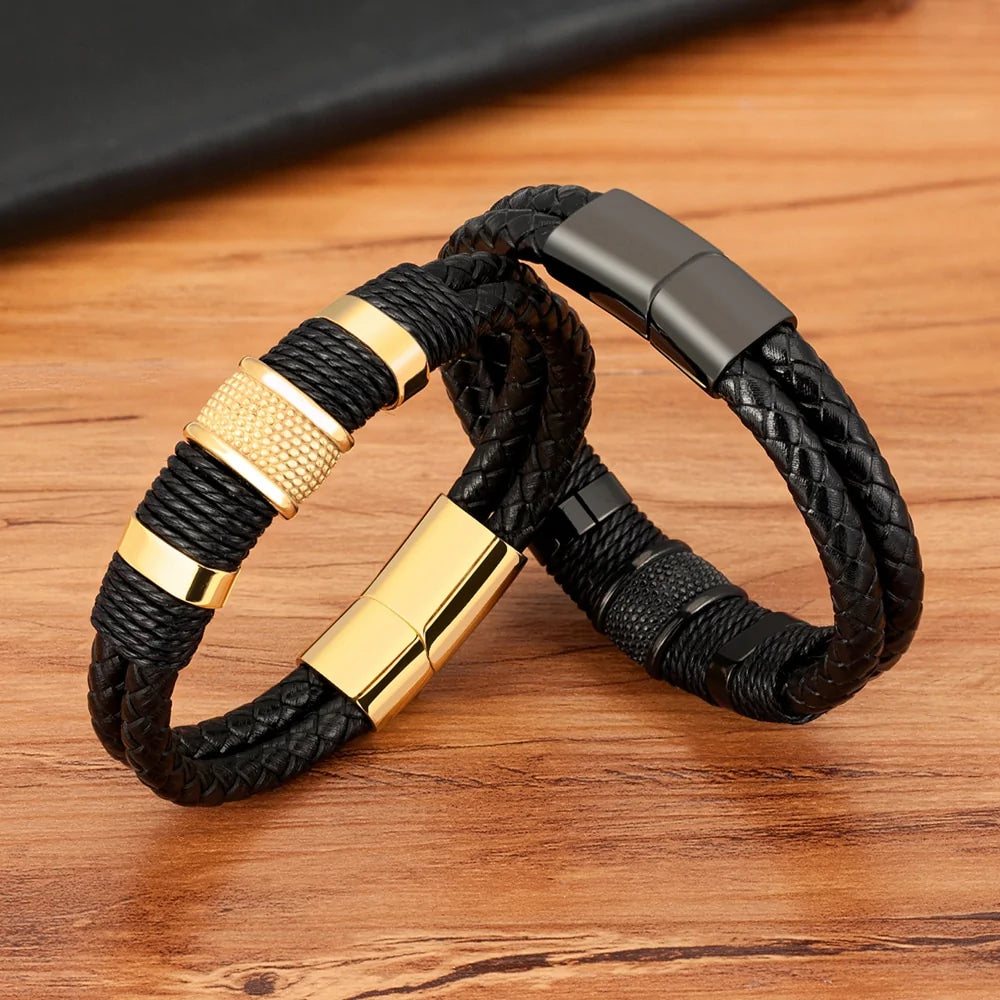 Grandson-Beautiful Chapters Woven Leather Style Bracelet