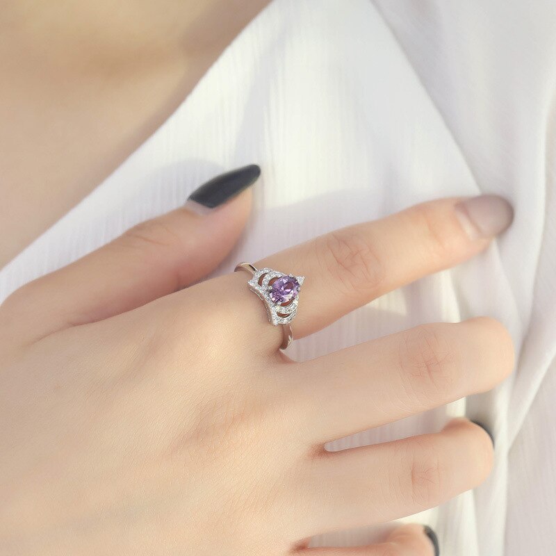 Purple Zircon Ring