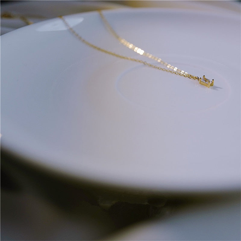 Minimalistic Necklace S925 Gold Plated 14K